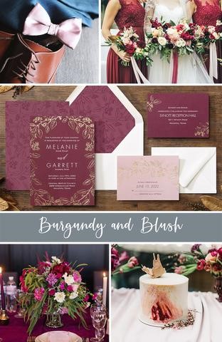 Wedding Colors: Use Burgundy and Blush All Year - Promises West