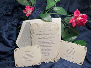 Kathleen gave us a 5-Star review on Yelp. Beautiful wedding invitations.